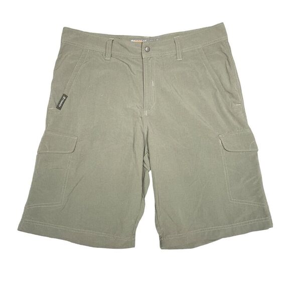 Merrell Mens 32 Opti-Wick UPF 50+ Outdoor Trail Cargo Shorts Green - Picture 1 of 11